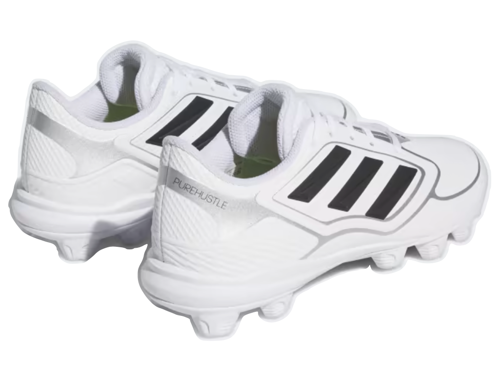 Adidas Ladies' PureHustle 3 MD Cleats - White